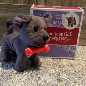American Girl French Bulldog with Toy